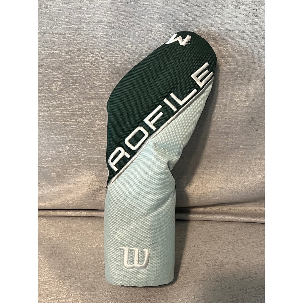 Wilson Profile Golf Club Headcover Green Light Blue Canvas Embroidered Logo FW